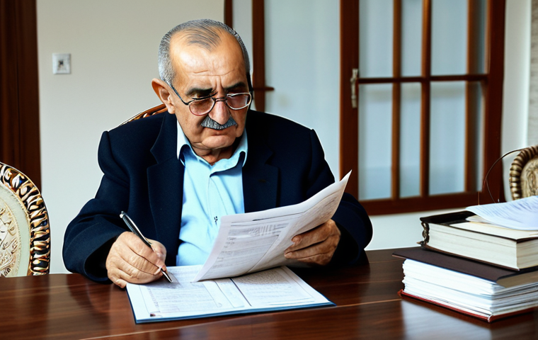 부동산 세금 신고 후 환급 받는 법 - Municipality Office Visit**

A friendly woman in modest clothing, standing at the counter of a brigh...