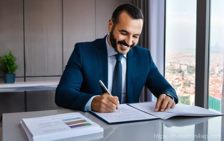 부동산 자산 관리와 세금 계획 - **Prompt:** A happy Turkish family, consisting of a father, mother, and two children (one boy, one g...